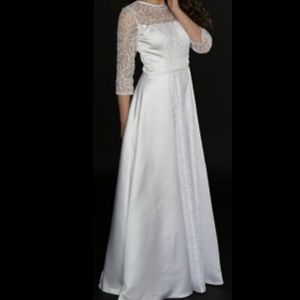 White formal dress